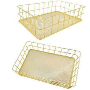 Gold Baskets (Set of 2)